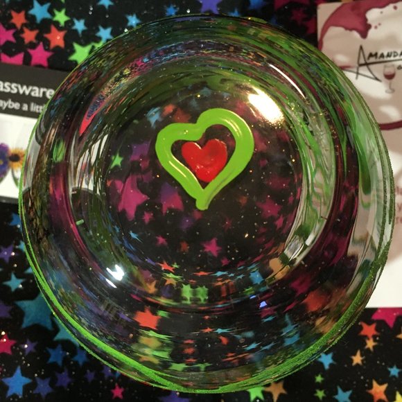 Handmade Grinch Glass👀❣🆕 - Picture 7 of 12